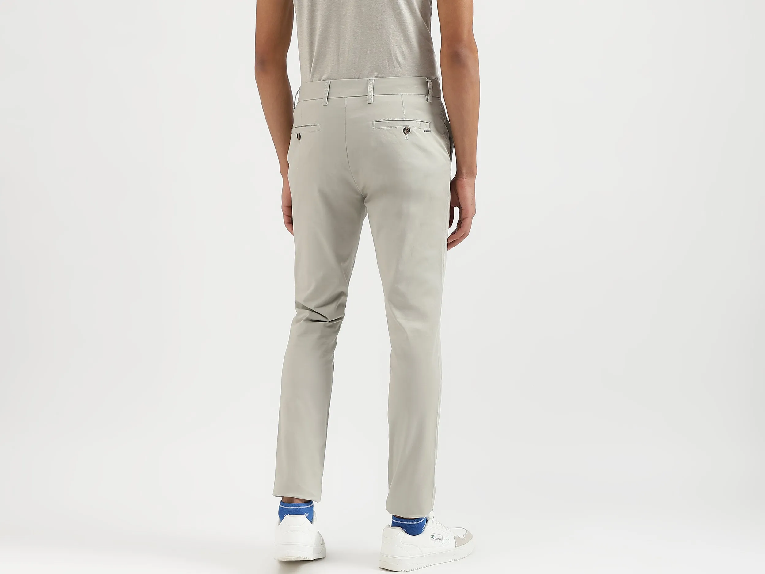 Solid Slim Fit Trousers