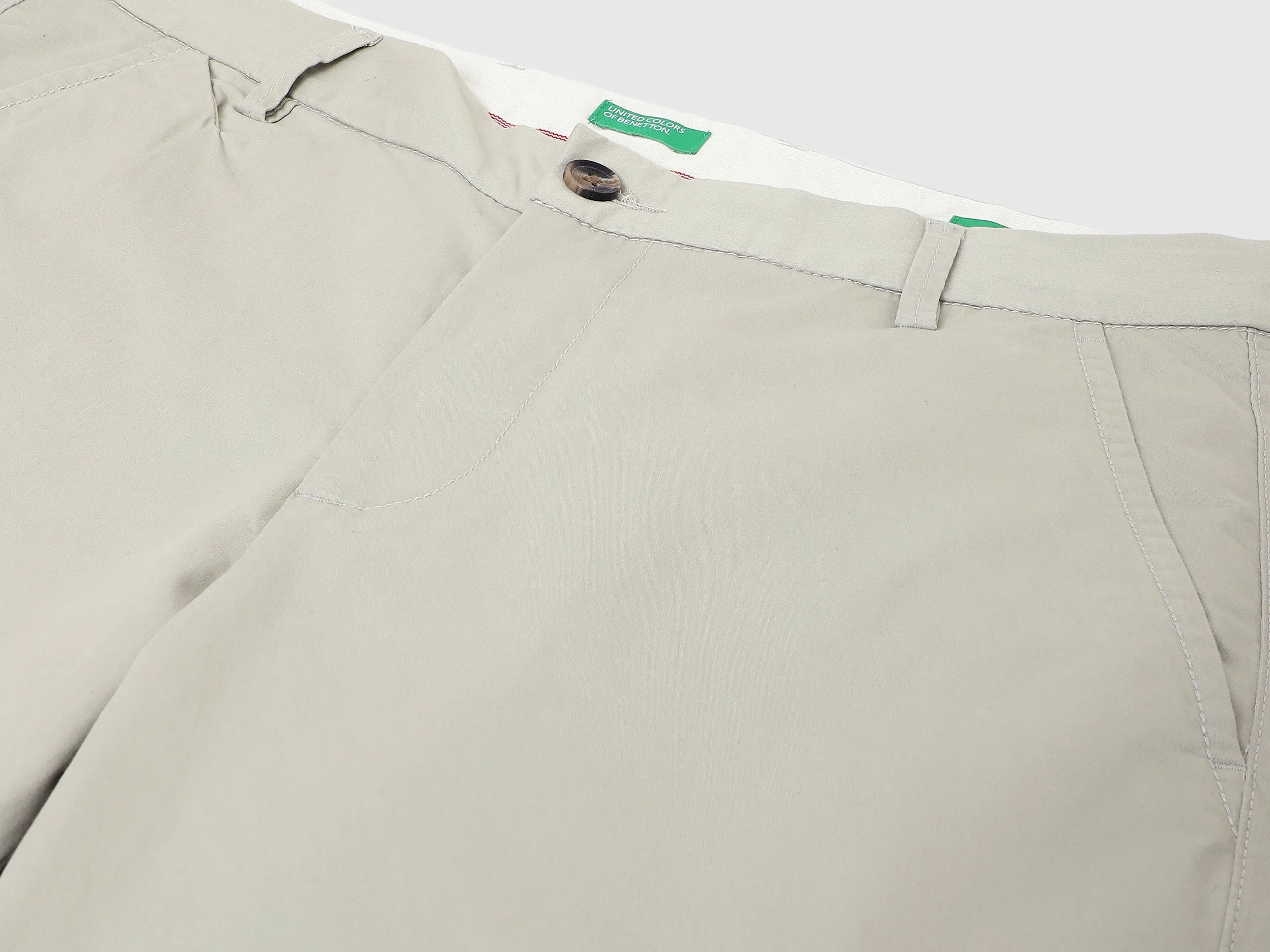 Solid Slim Fit Trousers