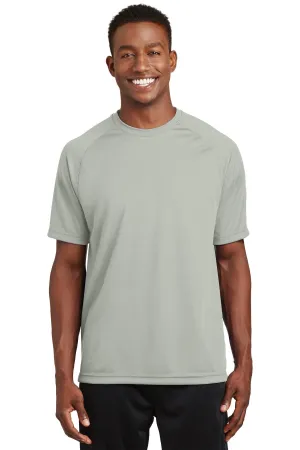 Sport-Tek Dry Zone Short Sleeve Raglan T-Shirt. T473 Silver