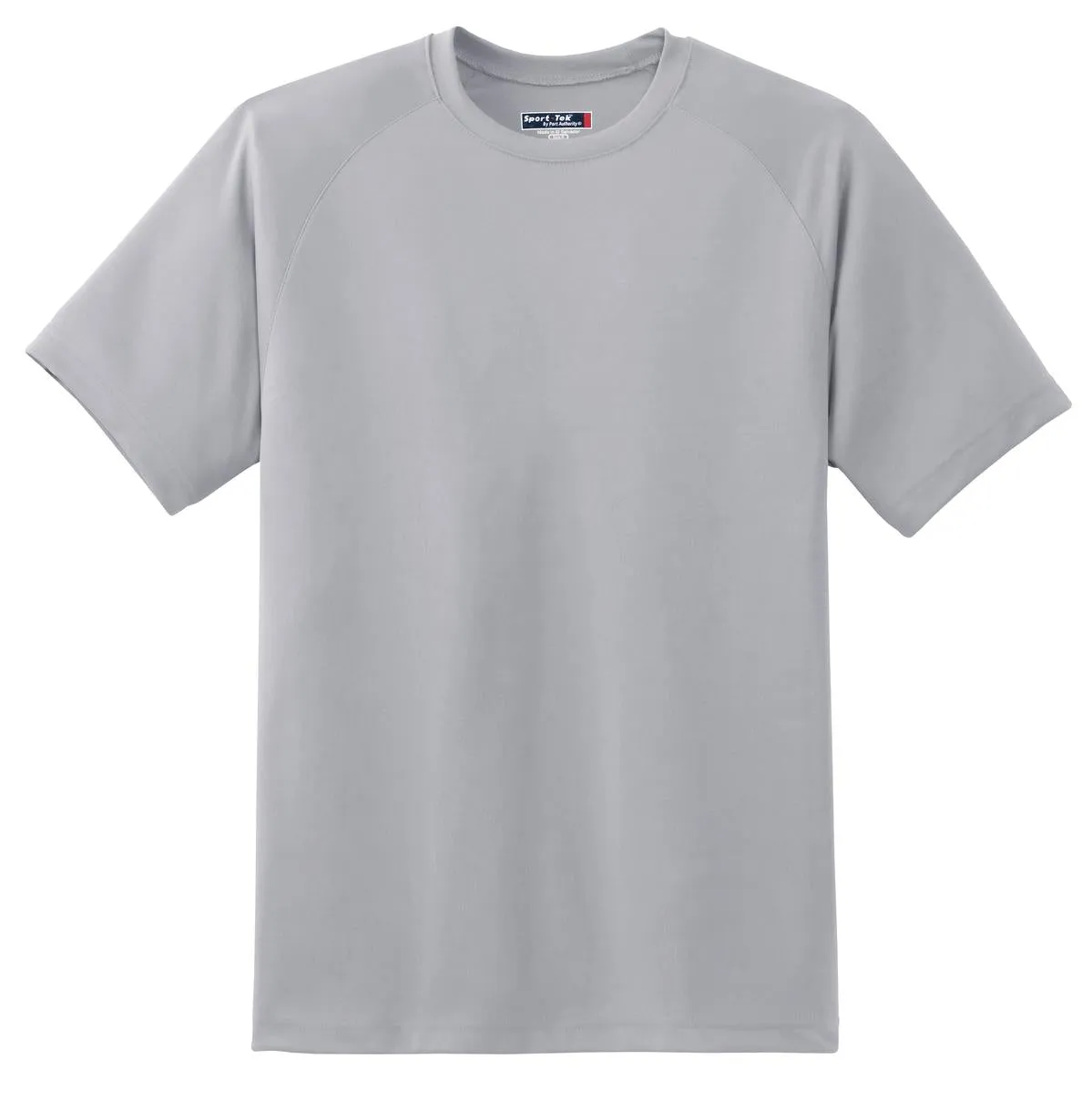 Sport-Tek Dry Zone Short Sleeve Raglan T-Shirt. T473 Silver