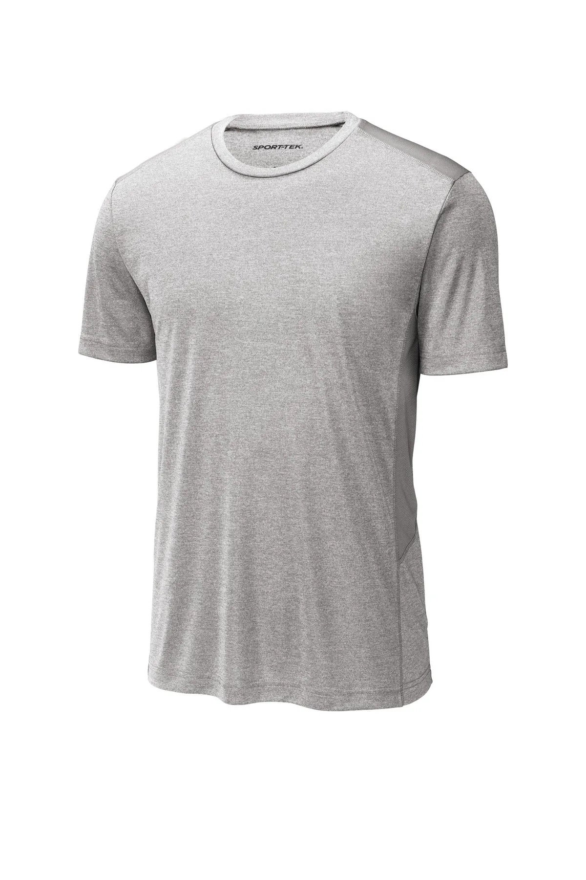 Sport-Tek  Endeavor Tee. ST465 Light Grey Heather/ Light Grey