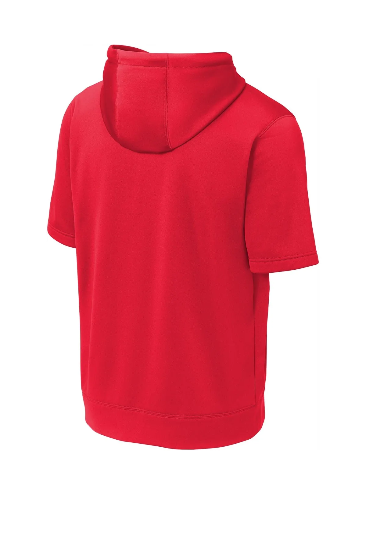 Sport-Tek  Sport-Wick  Fleece Short Sleeve Hooded Pullover. ST251 Deep Red