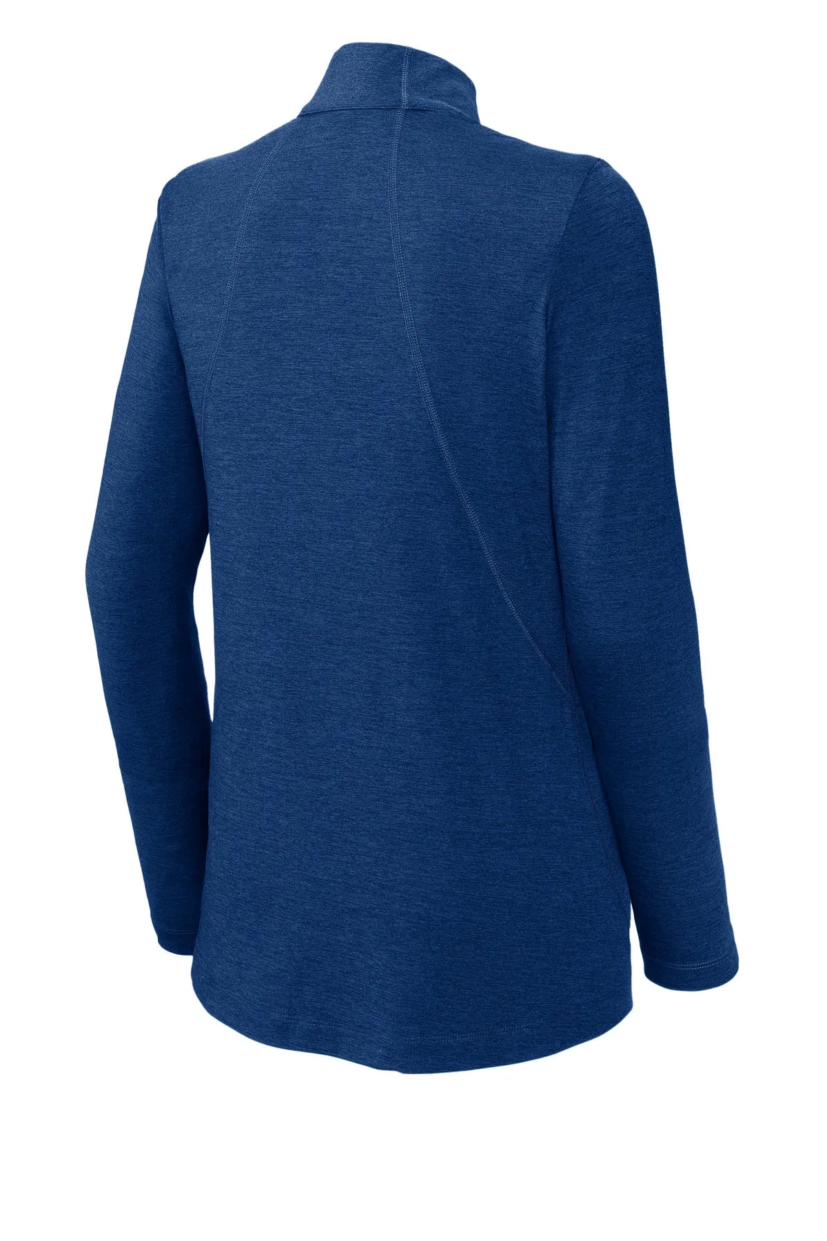 Sport-Tek Women's Exchange 1.5 Long Sleeve 1/2-Zip LST711 True Royal Heather