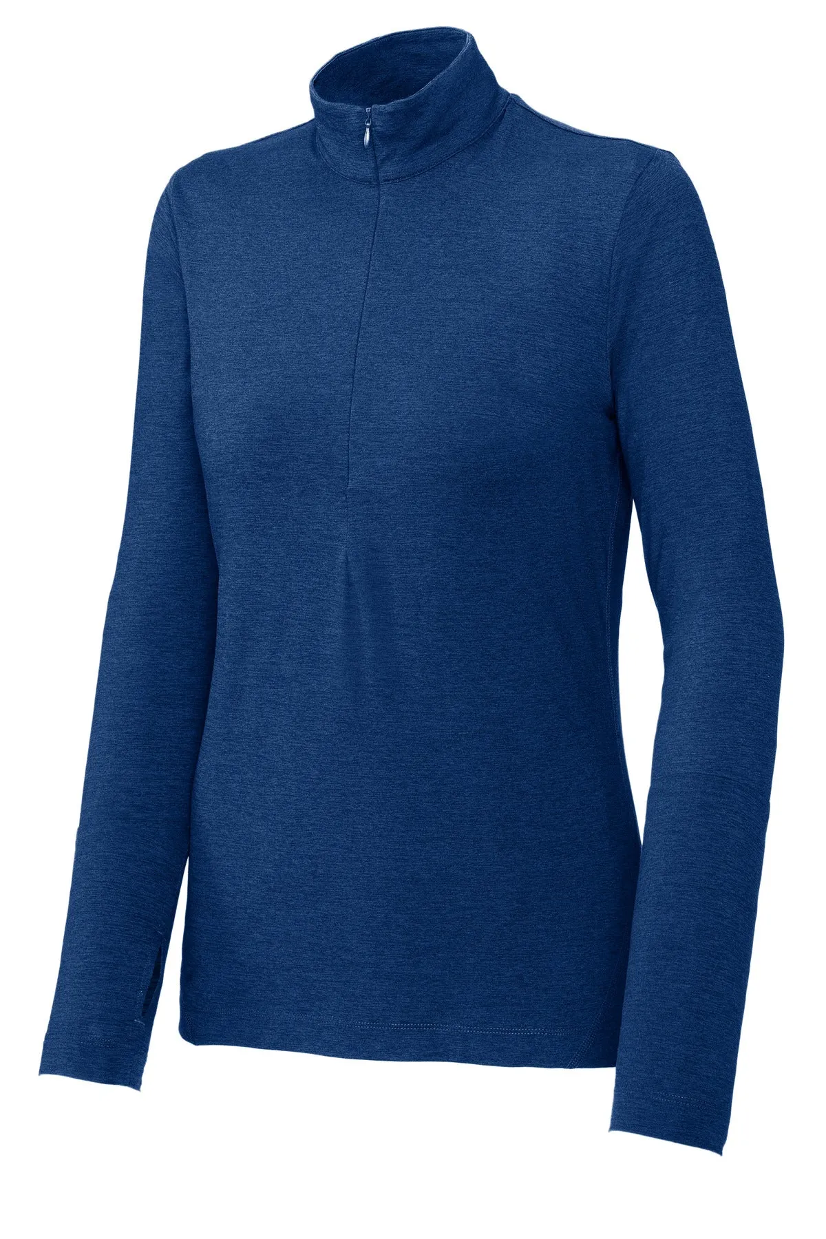 Sport-Tek Women's Exchange 1.5 Long Sleeve 1/2-Zip LST711 True Royal Heather