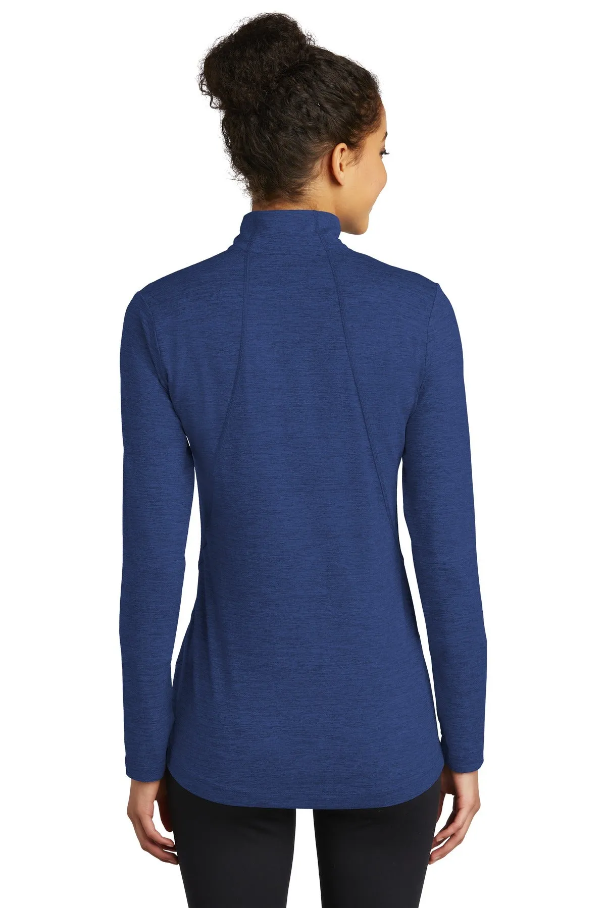 Sport-Tek Women's Exchange 1.5 Long Sleeve 1/2-Zip LST711 True Royal Heather