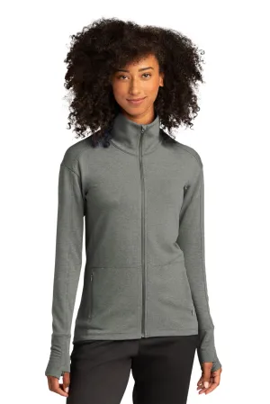 Sport-Tek Women's Sport-Wick Flex Fleece Full-Zip. LST560 Light Grey Heather