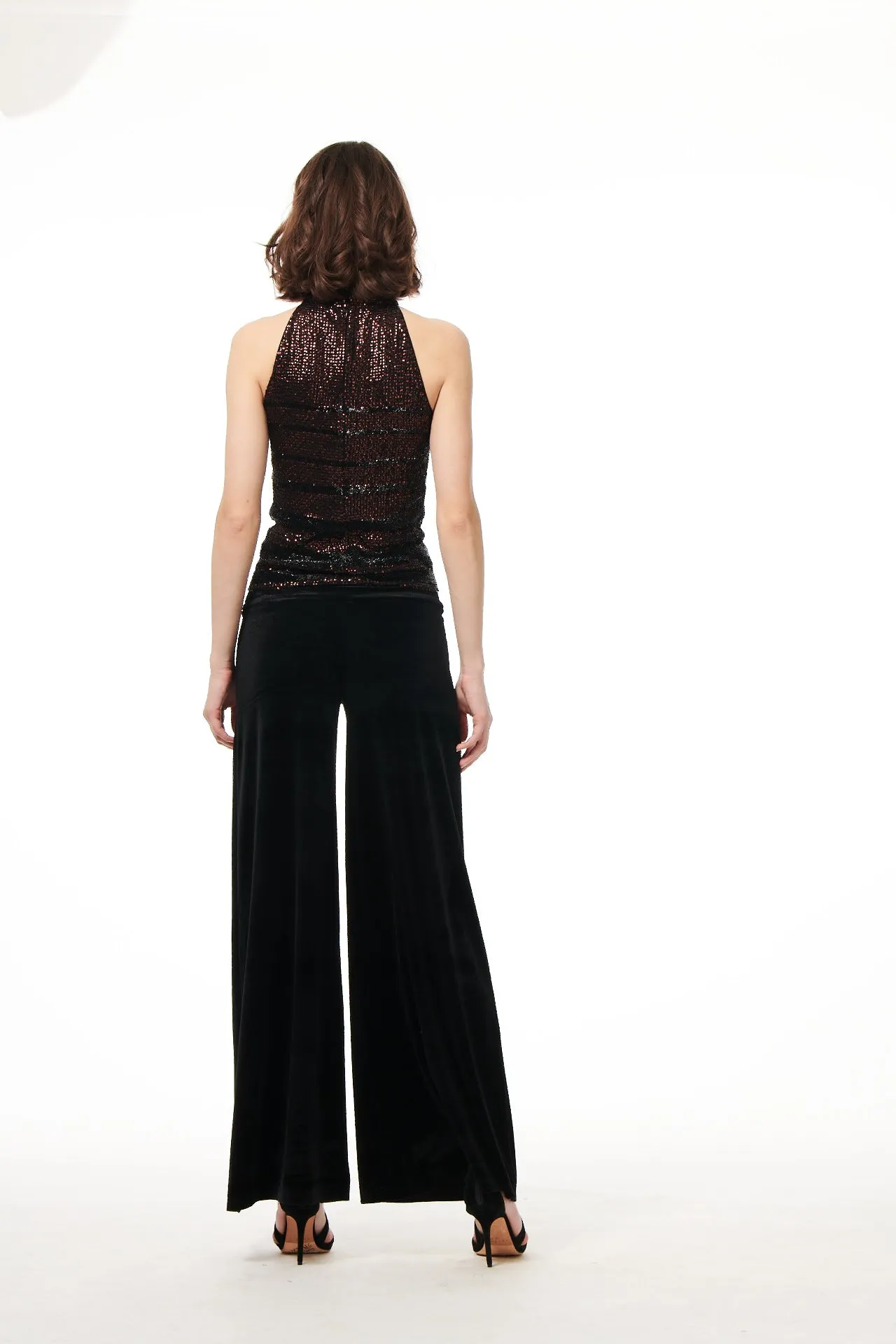 STRETCH VELVET PANTS