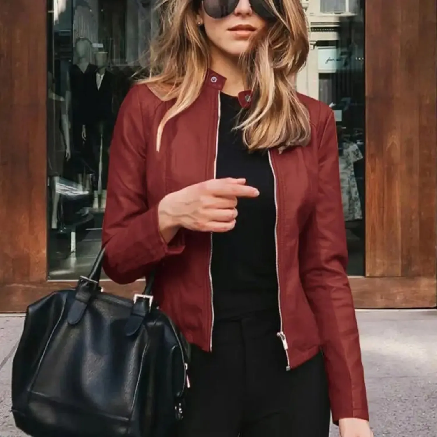 Stylish Women's Leather Biker Jacket for Unmatched Flair