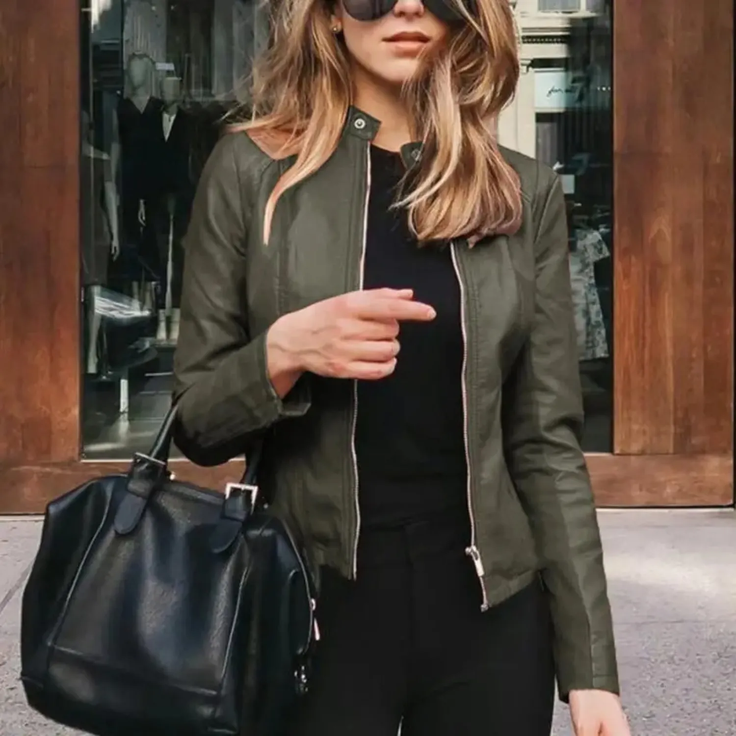 Stylish Women's Leather Biker Jacket for Unmatched Flair