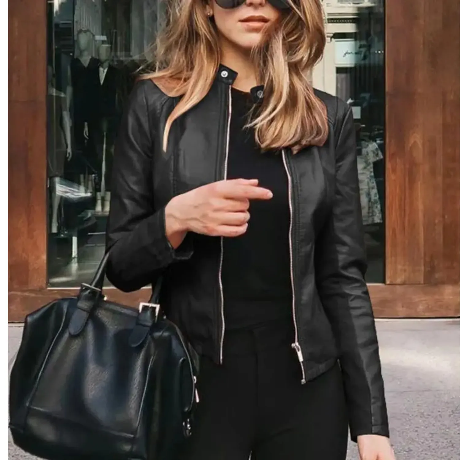 Stylish Women's Leather Biker Jacket for Unmatched Flair