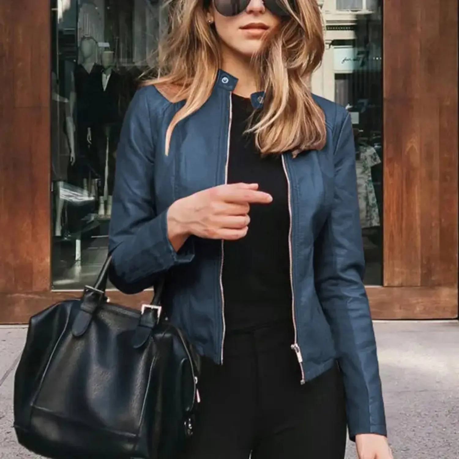 Stylish Women's Leather Biker Jacket for Unmatched Flair