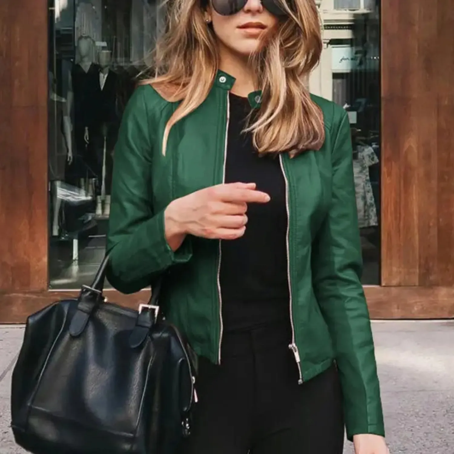 Stylish Women's Leather Biker Jacket for Unmatched Flair