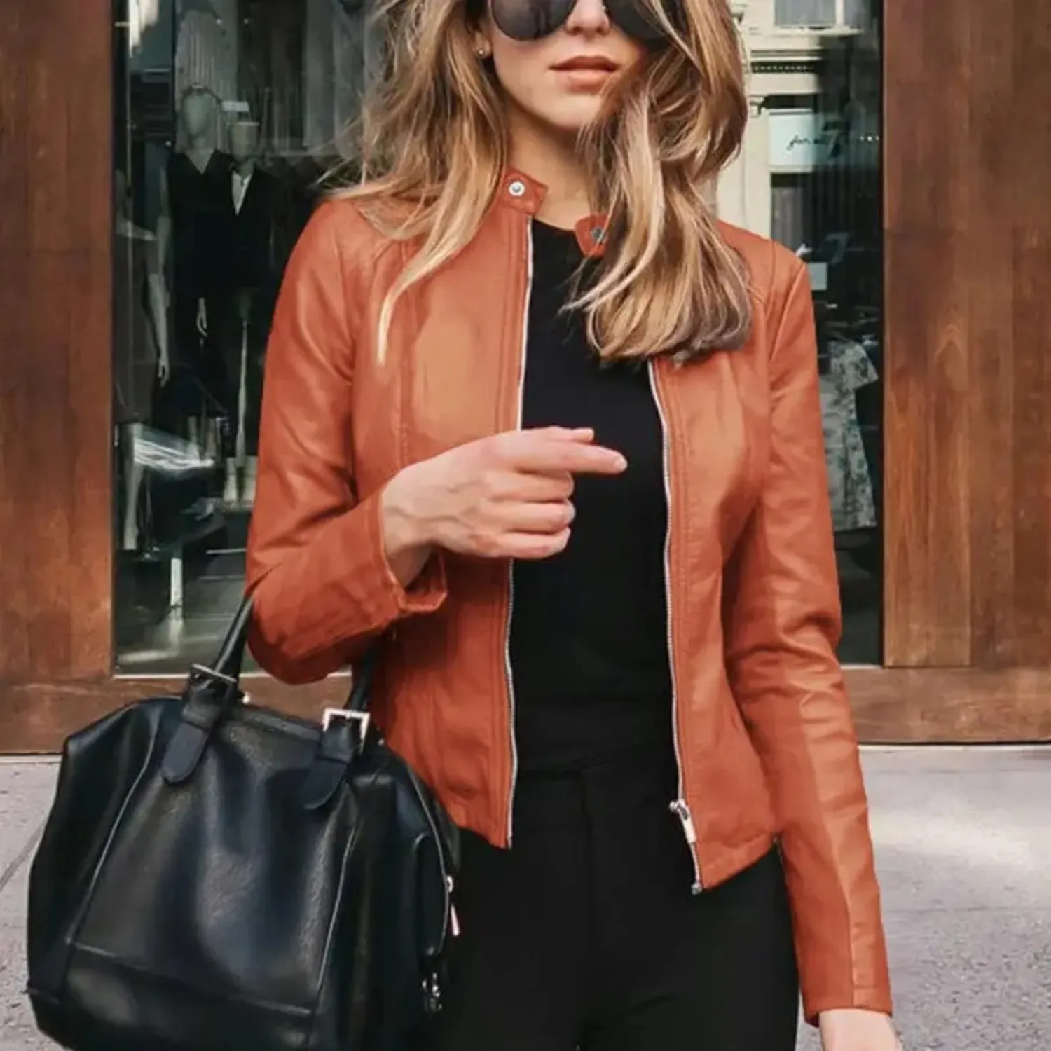 Stylish Women's Leather Biker Jacket for Unmatched Flair