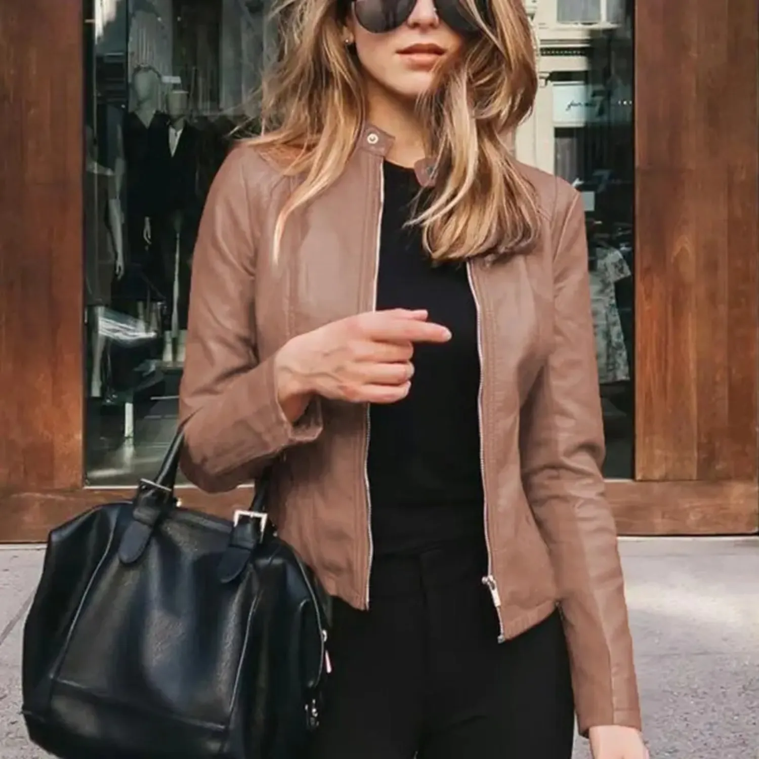 Stylish Women's Leather Biker Jacket for Unmatched Flair