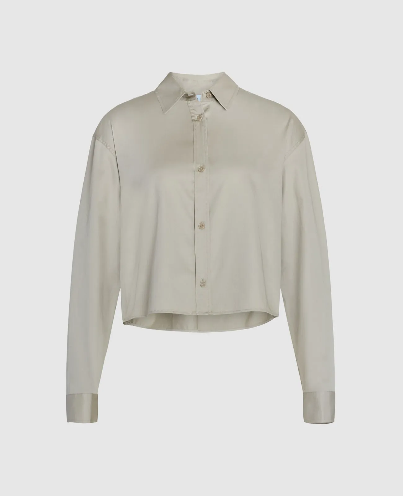 Supima Poplin Cropped Shirt