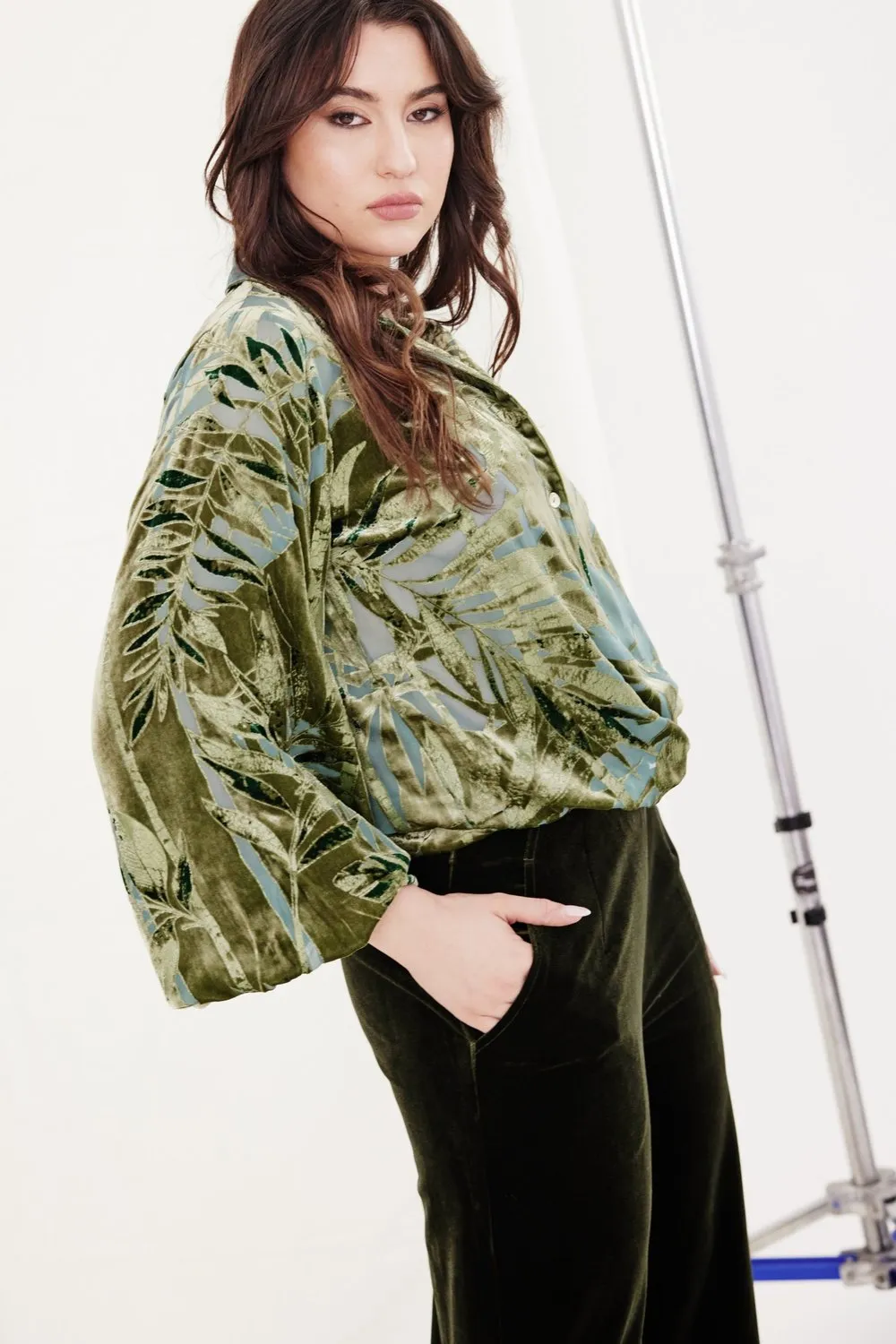 Surrey Velvet Pants - Olive