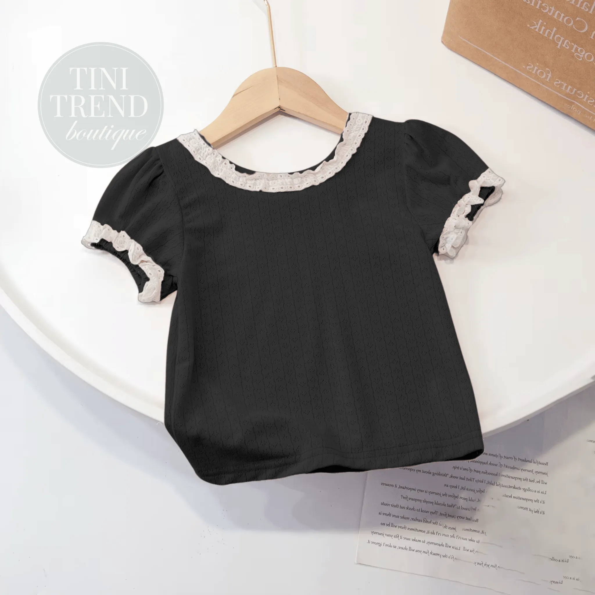 SUZY | Soft & Light Lace Accented Top