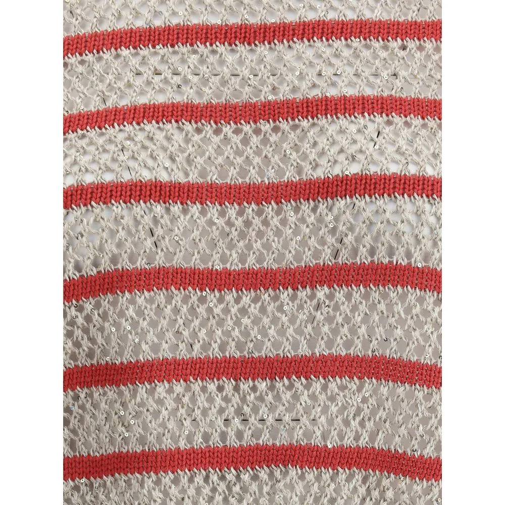 Sweater in perforated knit