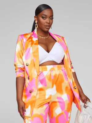 Sydney Watercolor Print Blazer