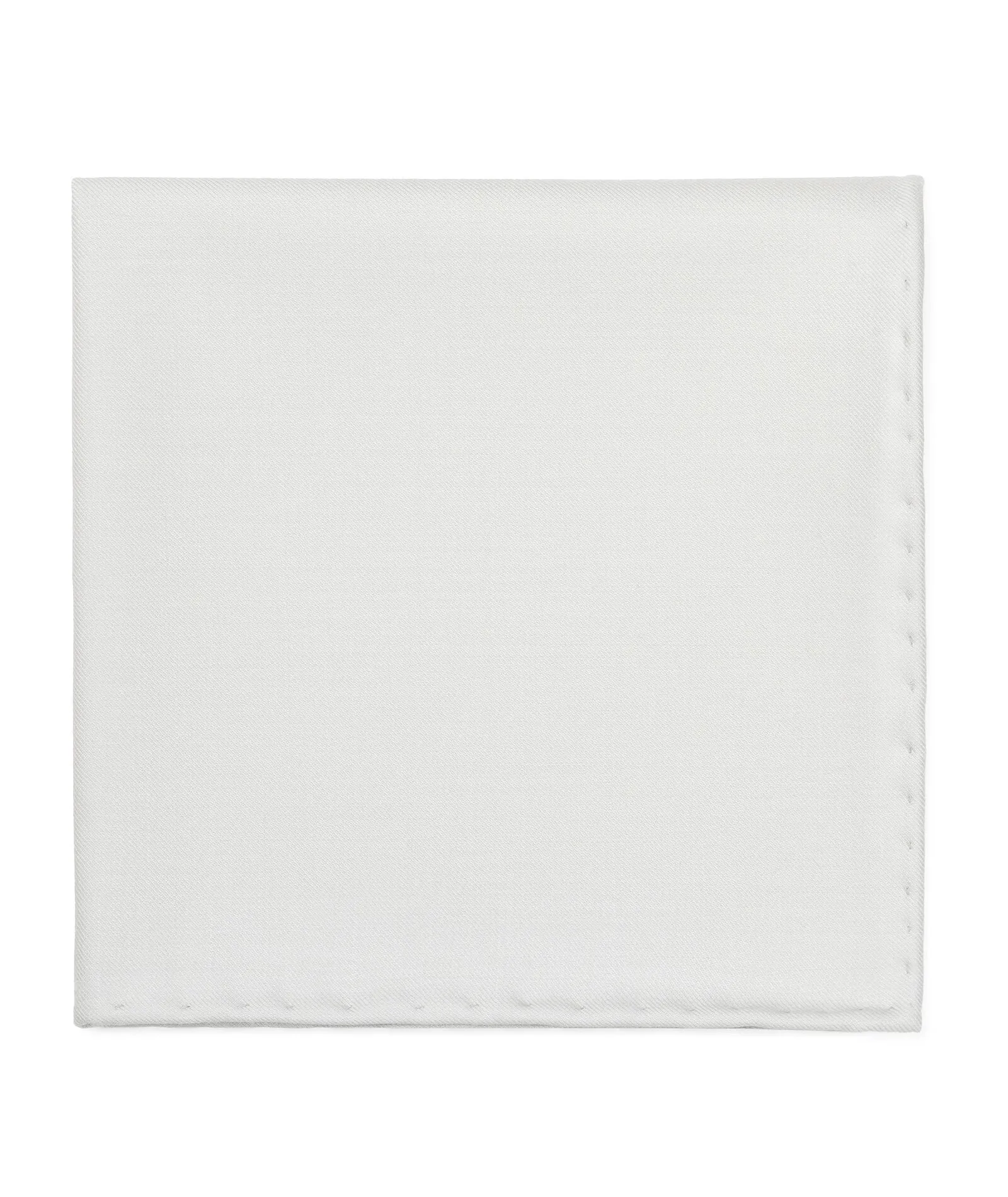 Tailored Handmade Light grey in Wool Pocket Square