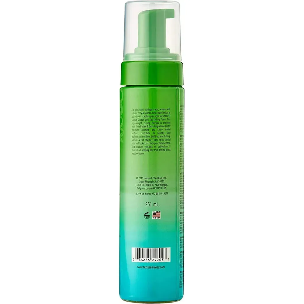 Texture My Way Keep It Curly Stretch & Set Styling Foam – Curl Definition & Soft Hold (8.5oz)