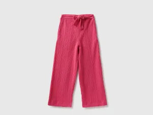 Textured Regular Fit Trousers