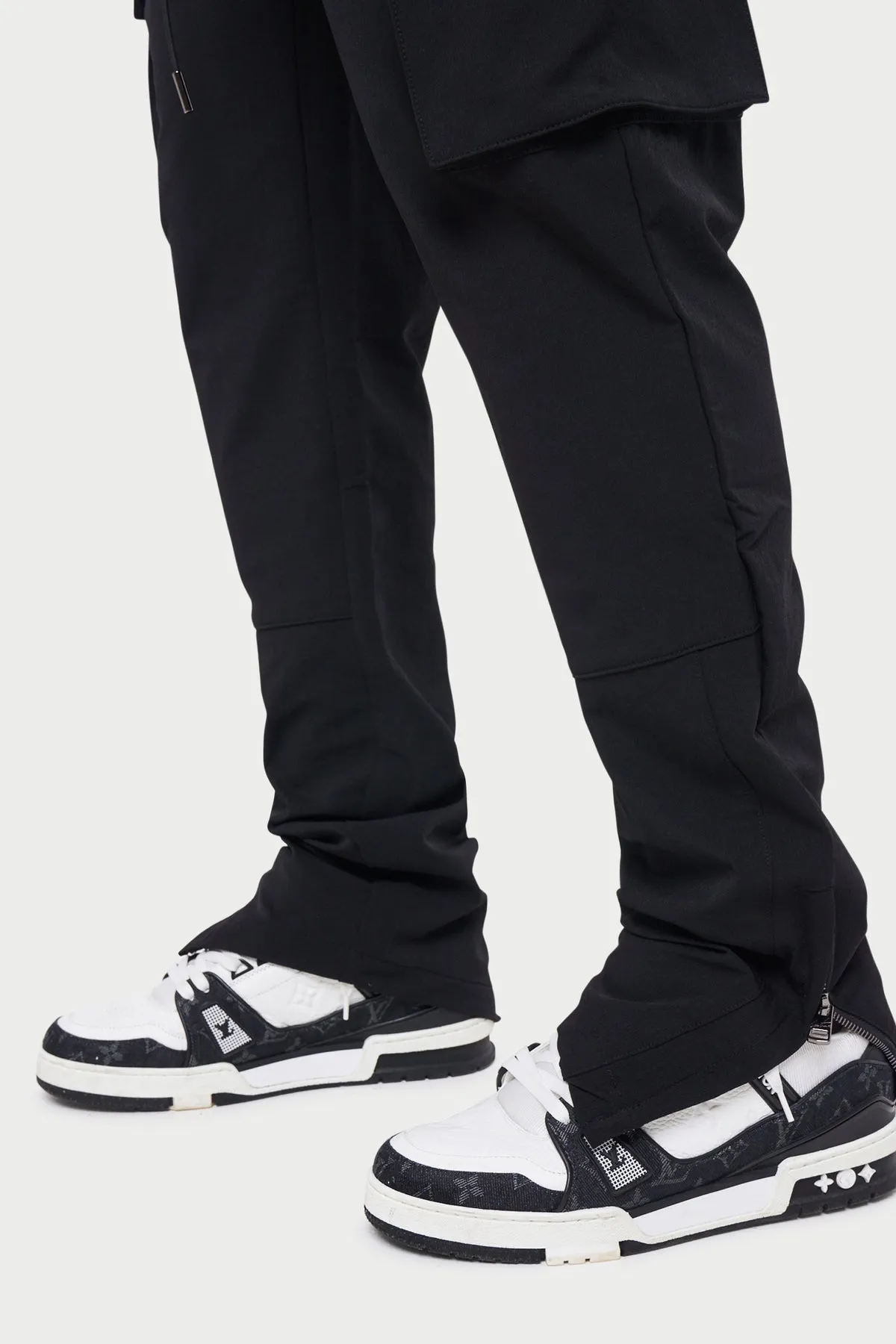 The Couture Club Technical Stretch Cargo Pants Black