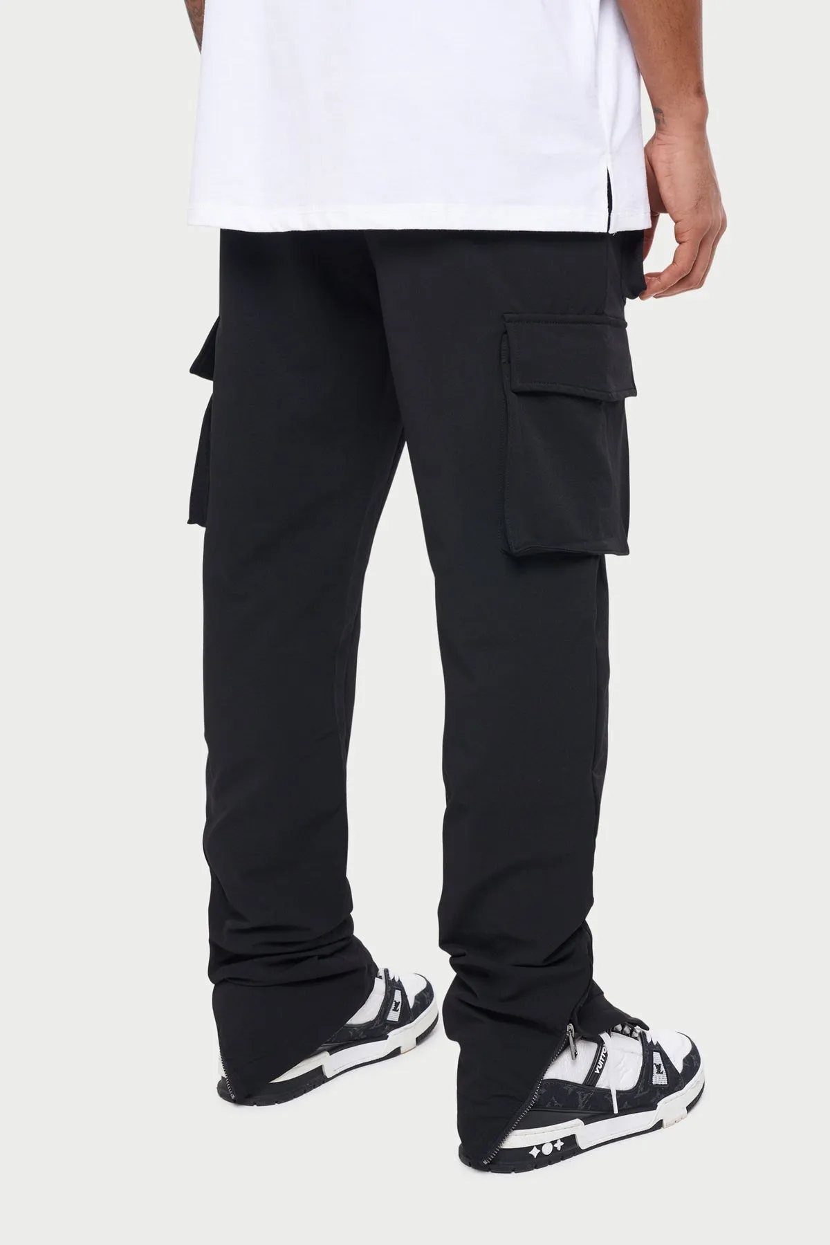 The Couture Club Technical Stretch Cargo Pants Black