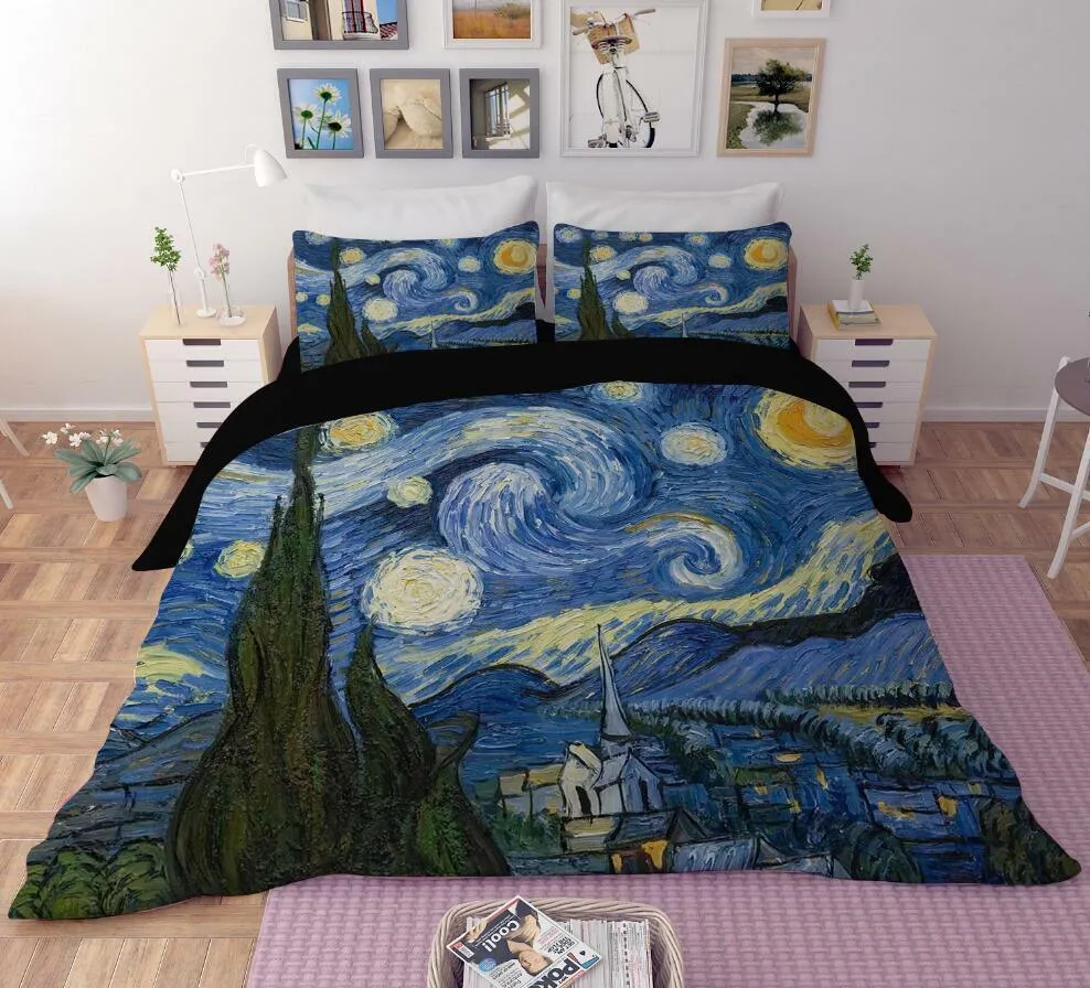 The Starry Night Bedding Duvet Cover Sets