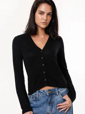 THRILLS ALAIA KNIT CARDIGAN BLACK