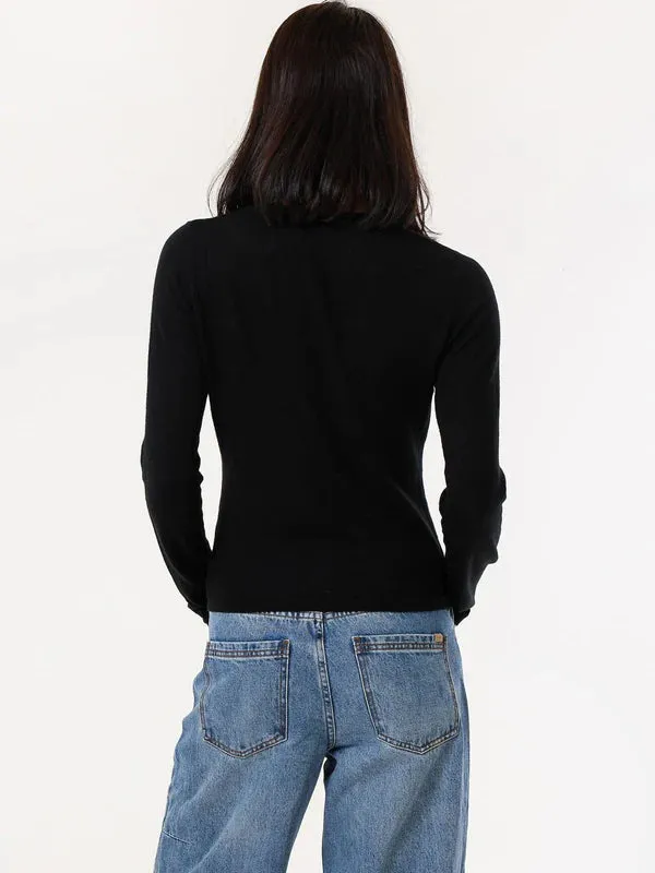 THRILLS ALAIA KNIT CARDIGAN BLACK