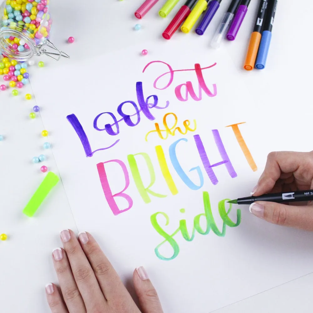 Tombow AB-T10CBR Bright 10pc Brush Set