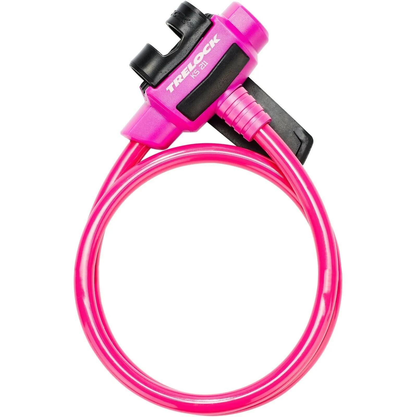 Trelock FIXXGO KS211 Kids Bike / Scooter Lock - 75cm x 10mm - Pink