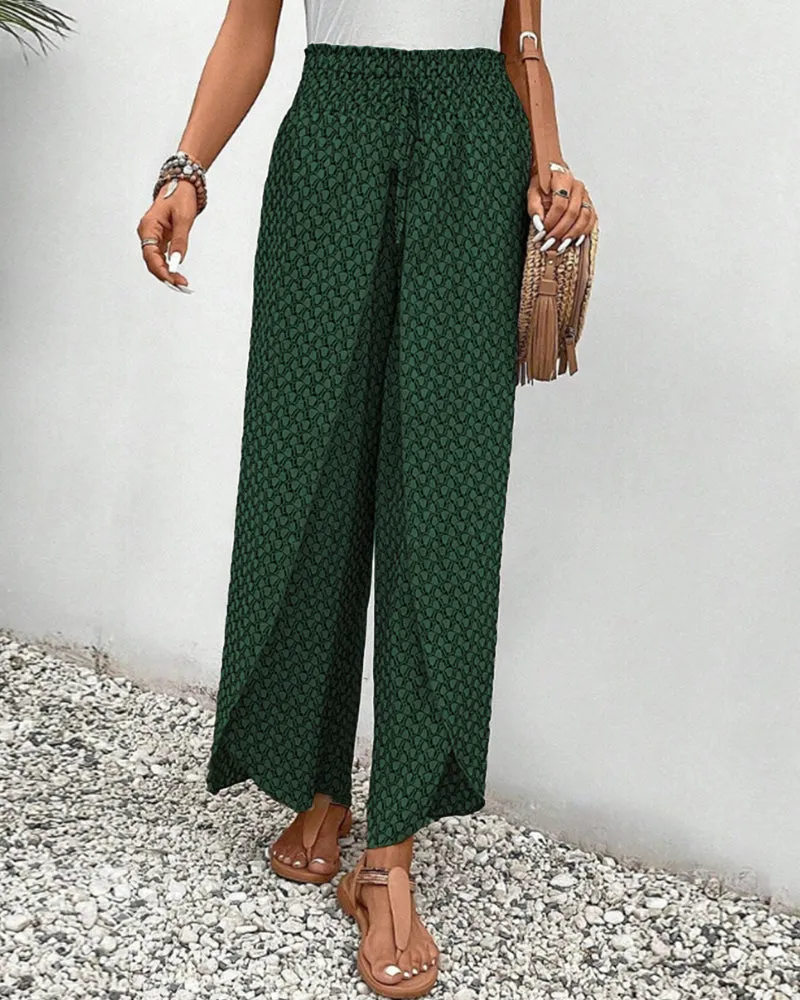 Trousers Luxe™ | Women's Elasticated Wide Leg Trousers | Comfortable Stretch Fabric, Stylish Fit & Versatile Design