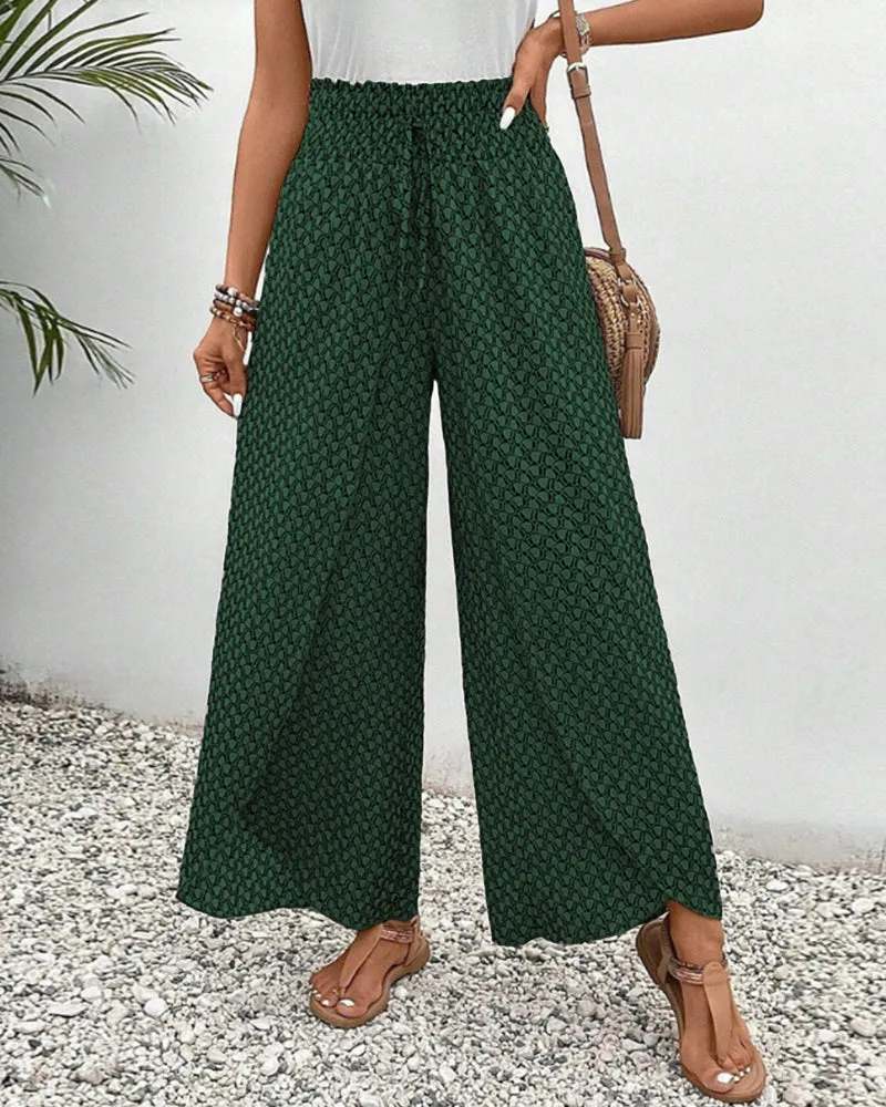 Trousers Luxe™ | Women's Elasticated Wide Leg Trousers | Comfortable Stretch Fabric, Stylish Fit & Versatile Design
