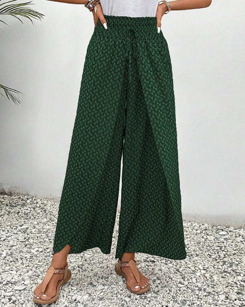Trousers Luxe™ | Women's Elasticated Wide Leg Trousers | Comfortable Stretch Fabric, Stylish Fit & Versatile Design