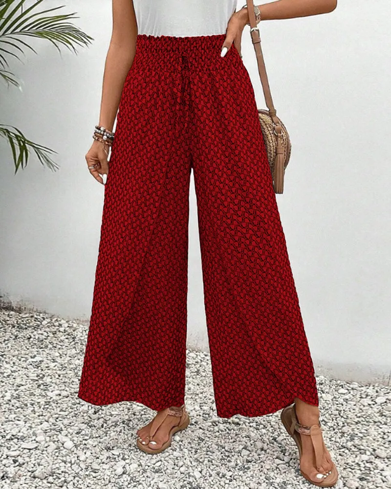 Trousers Luxe™ | Women's Elasticated Wide Leg Trousers | Comfortable Stretch Fabric, Stylish Fit & Versatile Design