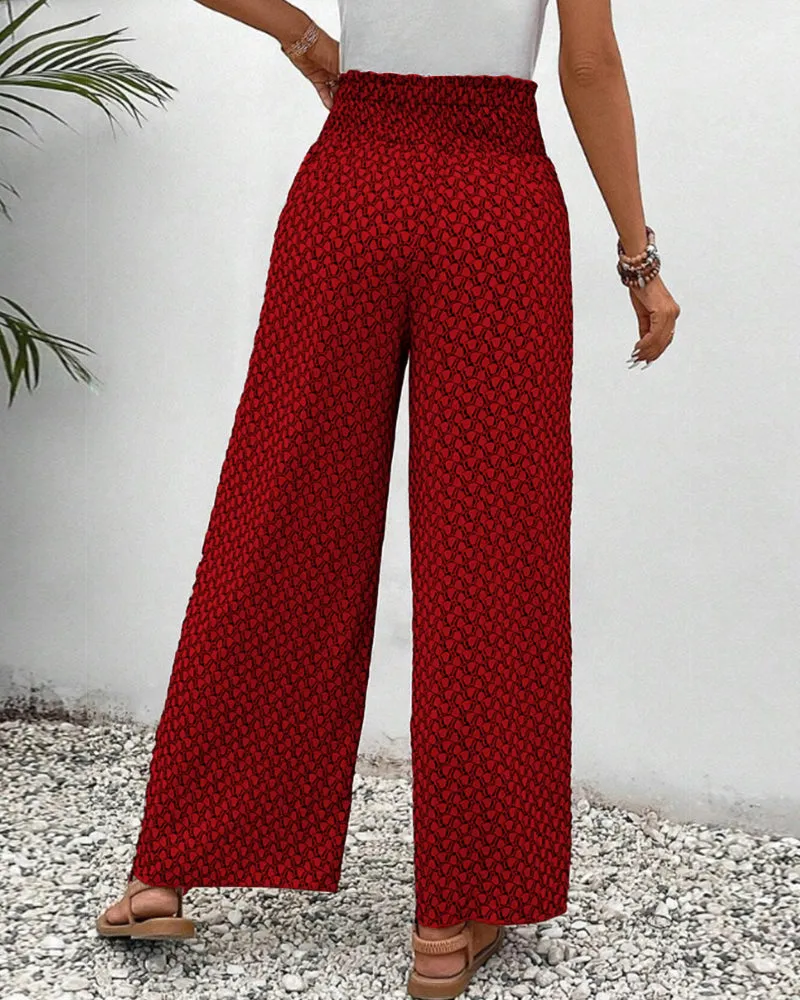 Trousers Luxe™ | Women's Elasticated Wide Leg Trousers | Comfortable Stretch Fabric, Stylish Fit & Versatile Design