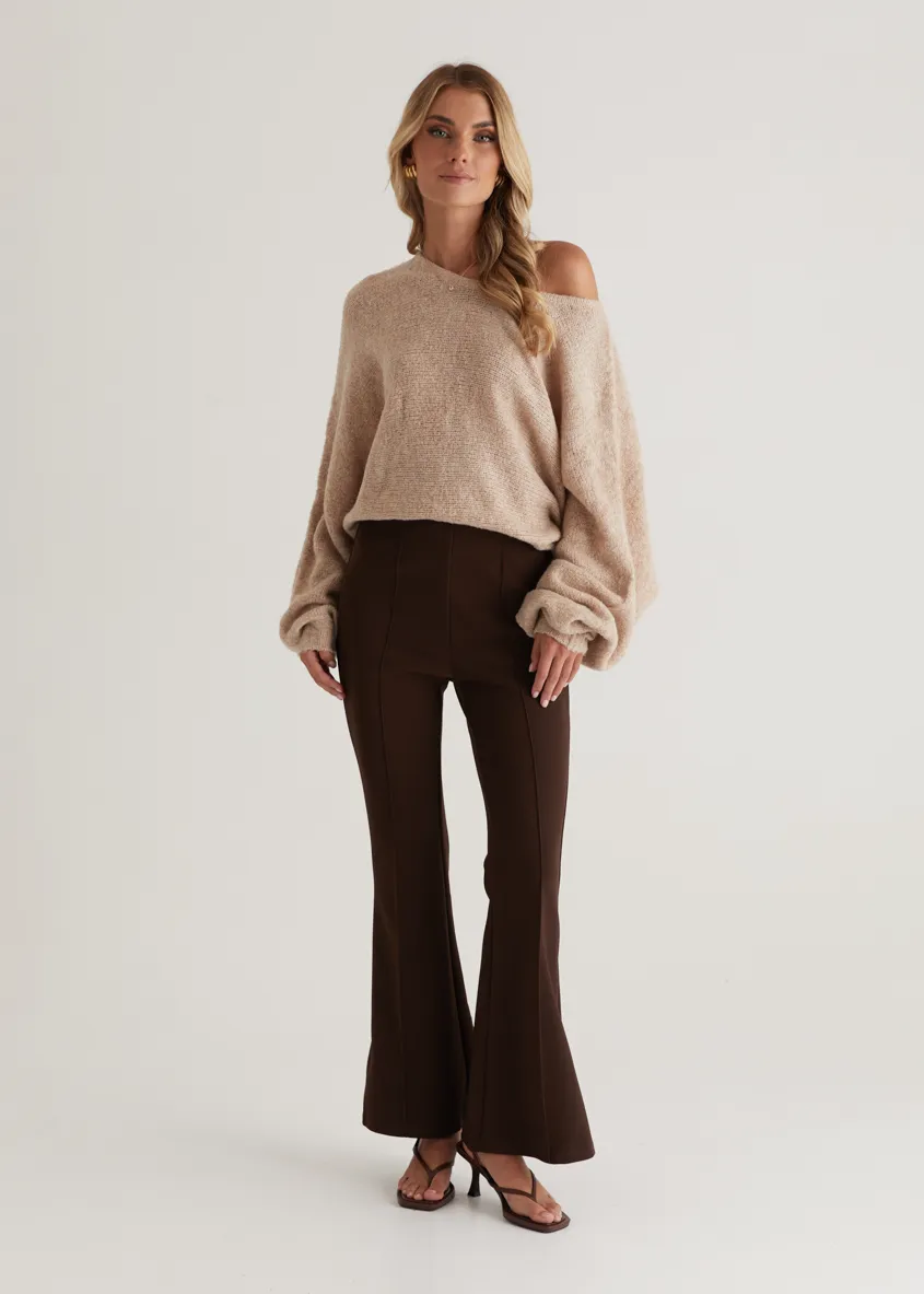 Turin Stretch Pants - Chocolate