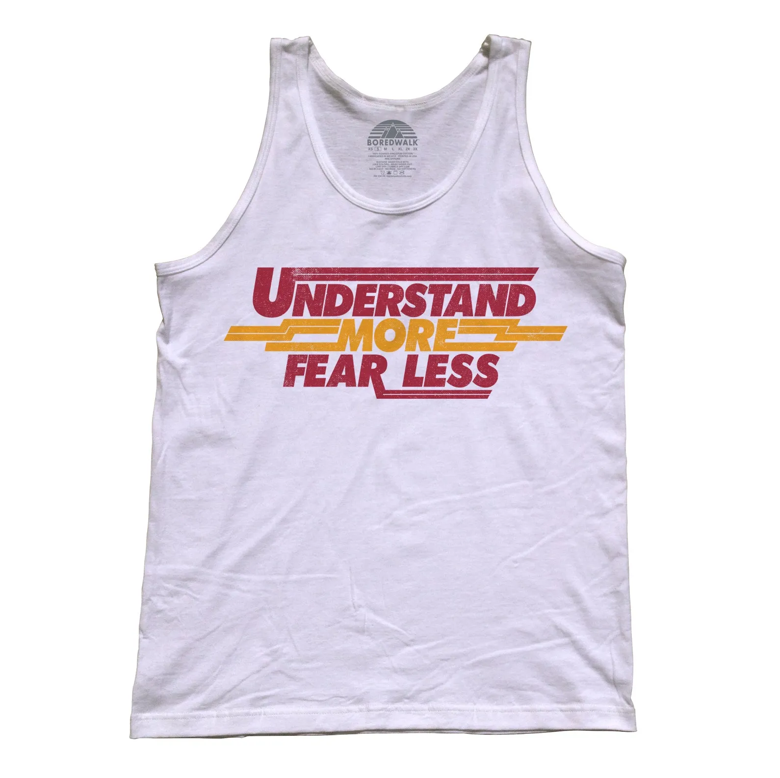 Unisex Understand More Fear Less Tank Top