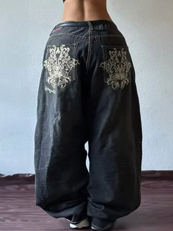 Vintage American Washed Casual Boyfriend Jeans