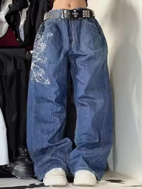 Vintage American Washed Casual Boyfriend Jeans