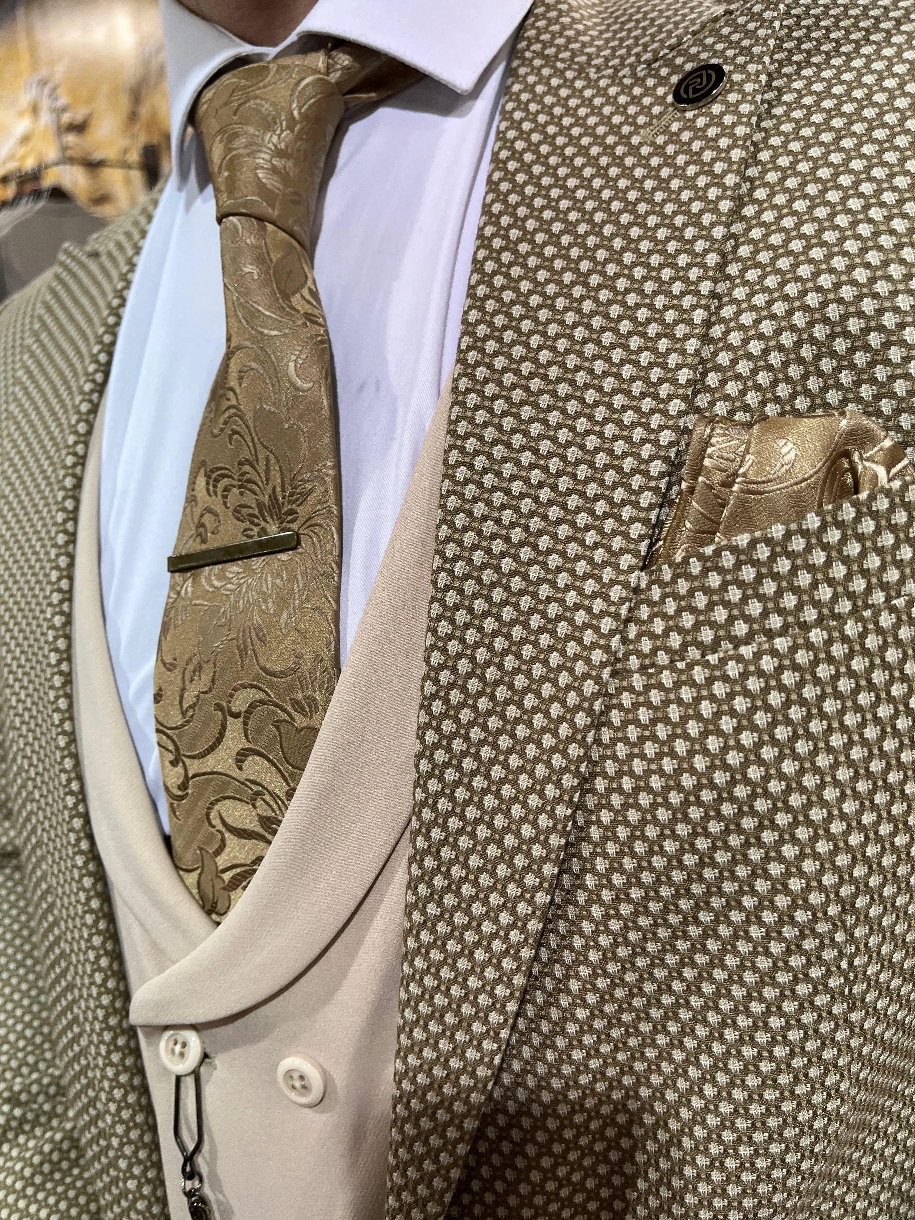 Warhol - Beige/Cream 3 Piece Suit