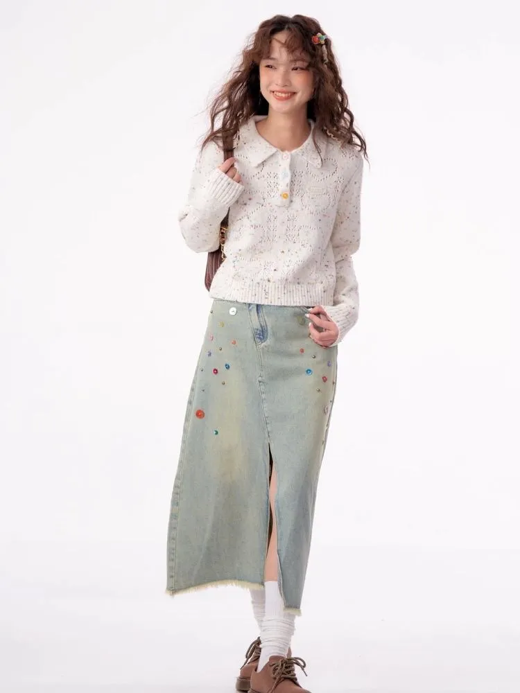 Warm and soft long sleeve sweater【s0000003800】