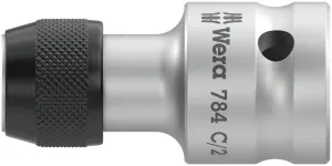 Wera 05042768001 784 C 1/2" Adaptor with quick-release chuck, 784 C/2 x 5/16" x 50 mm