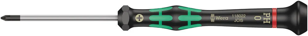 Wera 05118022001 2050 PH Screwdriver for Phillips screws for electronic applications, PH 0 x 60 mm