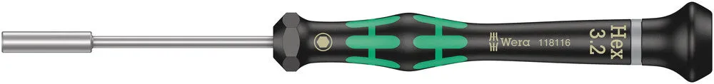 Wera 05118116001 2069 Nutdriver for electronic applications, 3.2 x 60 mm