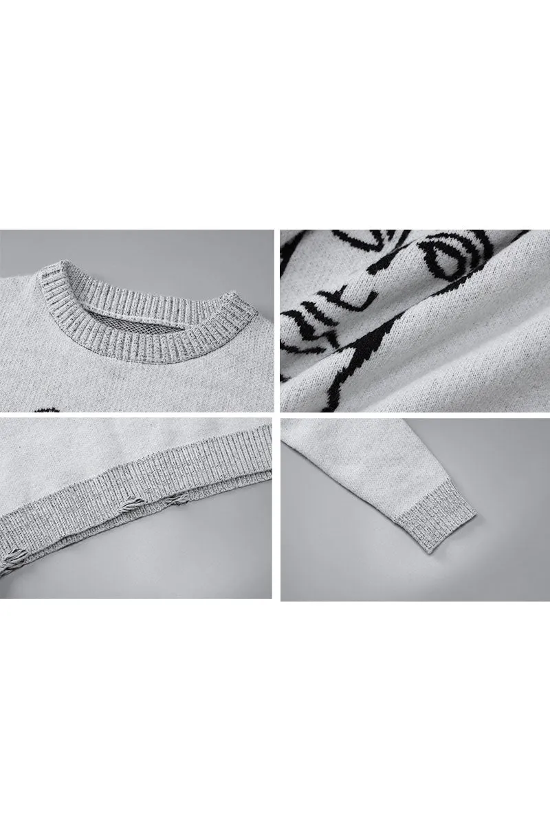 WG0400 Graphic Pullover Sweater