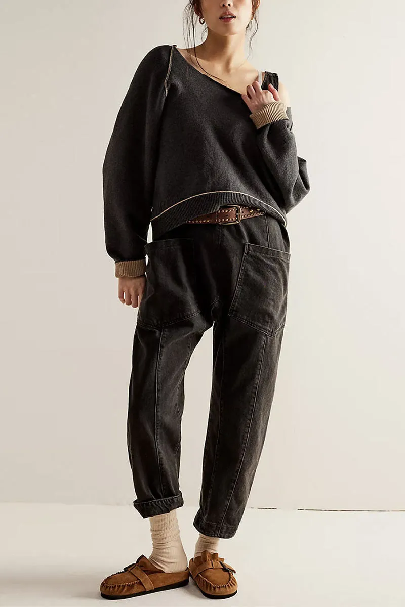 WG619 Long Sleeve Loose Sweater