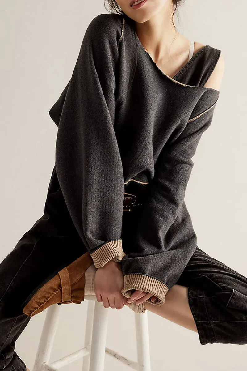 WG619 Long Sleeve Loose Sweater